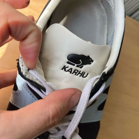 Karhu ChampionAir Sneakers Black Sky Blue Men’s 7.5 Women’s 9 Retro - Picture 4 of 13